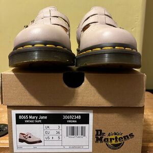Dr. Martens 8065 Mary Jane Size 5 Vintage Taupe